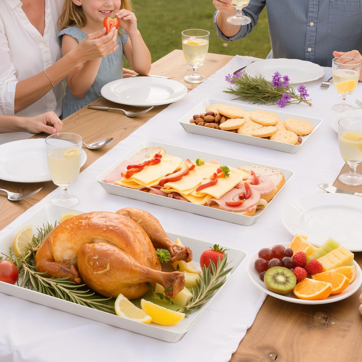 3-Piece Serving Tray Set