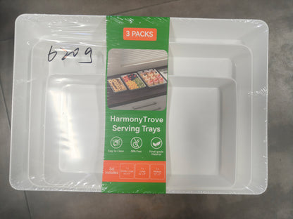 3-Piece Serving Tray Set